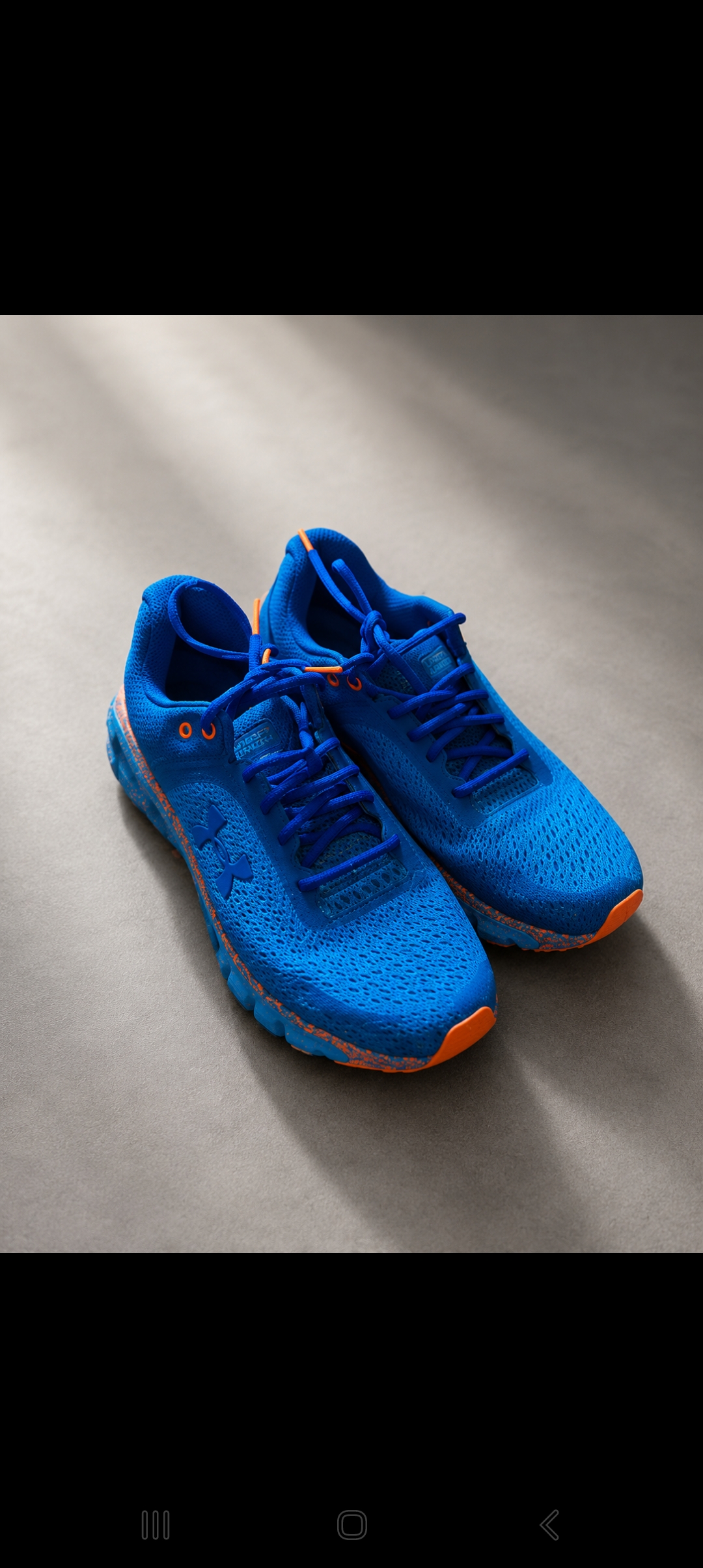 Under armour حذاء الجري Under Armour HOVR أزرق/برتقالي ✅