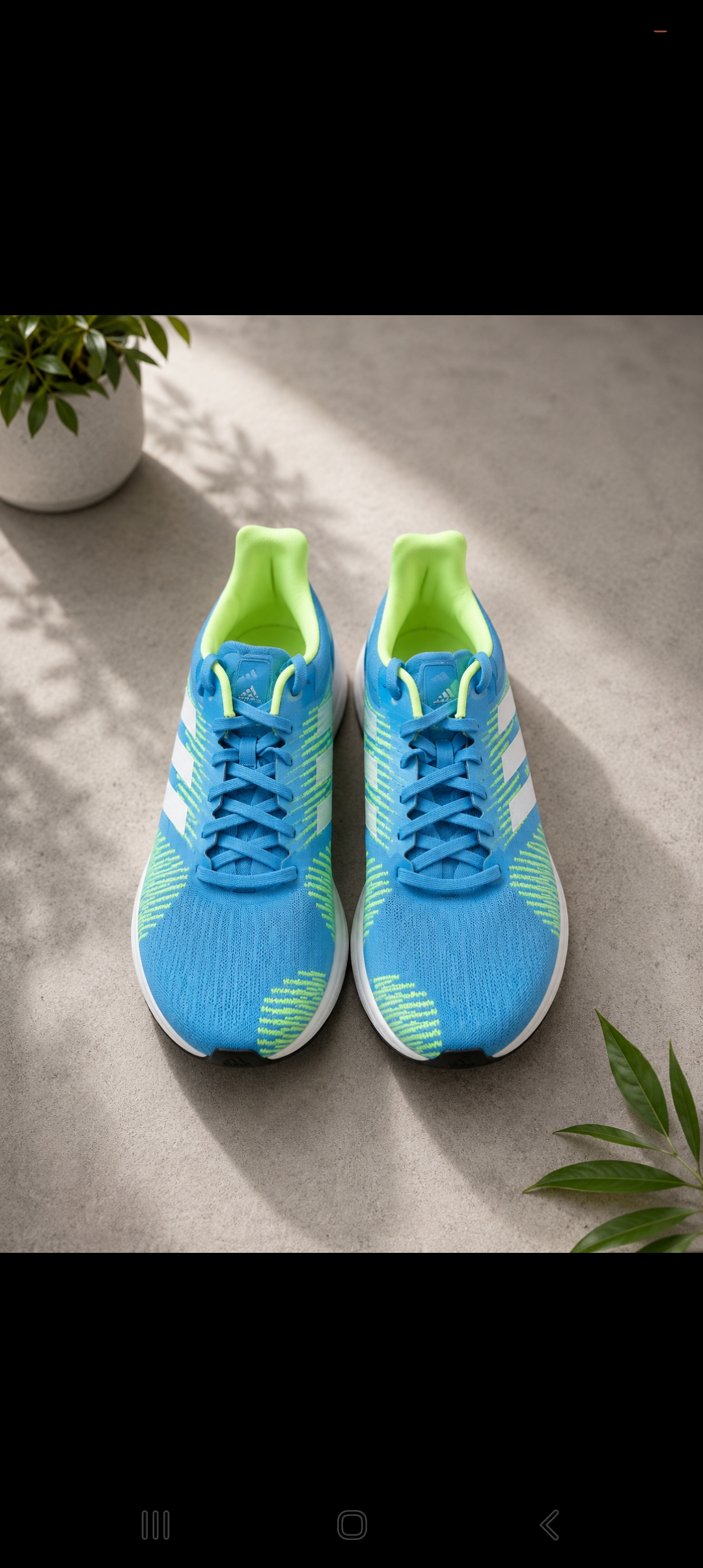 Adidas solar blaze حذاء الجري Adidas النسائي باللون الأزرق/الأخضر