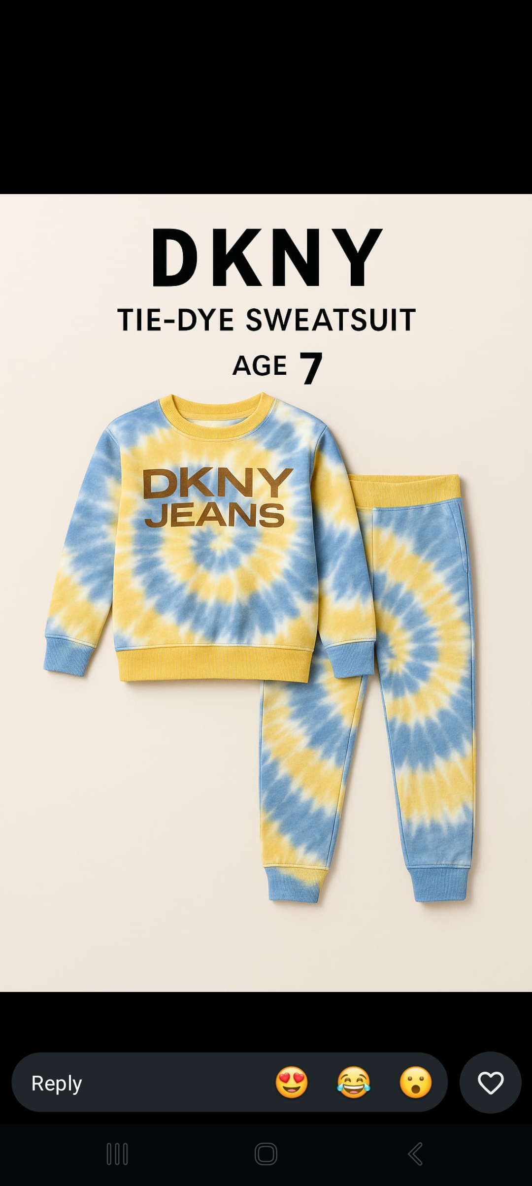 DKNY طقم DKNY للأطفال – عمر 7 سنوات